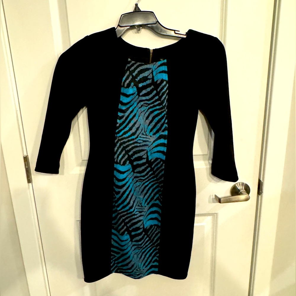 Tracy Reese, Black blue dress, XS
